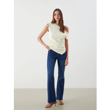 Lc Waikiki Yeni Sezon Crop Flare Kadın Jean Pantolon