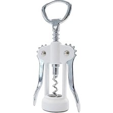 Starseven Beyaz Kanatlı Tirbuşon Şarap Açacağı – Paslanmaz Çelik Vidalı, Ergonomik Kollu, Klasik Şişe Açacağı