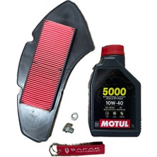 Şafak Motosiklet Yamaha N-Max 125 -155 Hava Filtresi (2015-2020 Model) Motul 5000