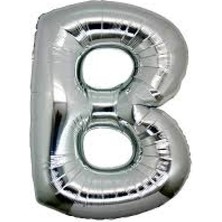 Vexor B Harf Folyo Balon Gümüş Renk 40 Inç