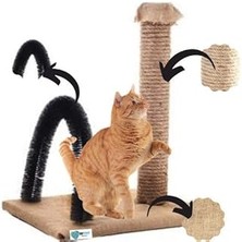 Starseven By Pet Kedi Kaşıma ve Tırmalama Tahtası (Siyah)