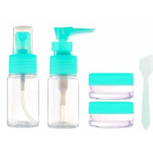 EkoAlışverişDünyam Parfüm Şişesi - Kozmetik Şişesi - 5li Seyahat Doldurulabilir Kozmetik Seti