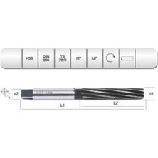 Evar  Hss Dın 206 L-Rn    El Raybası 18  mm H7