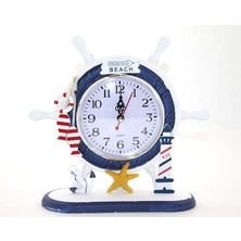 EkoAlışverişDünyam Ahşap Marin Dümenli Saat Model 3