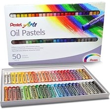 Starseven Pentel PHN-50U Yağlı Pastel Boya Seti 50'li, Çok Renkli