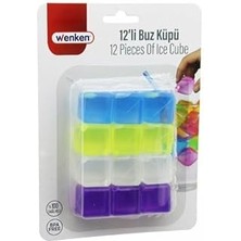 Starseven Wenken Renkli Plastik Buz Küpleri, Su Dolu, 12 Parça, 2.5 Cm³, Bpa Içermez