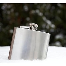 Starseven Perlotus 5 Oz 150 cc Cep Tipi Vidalı Kapak Çelik Konyak Viski Matarası(Hunili)