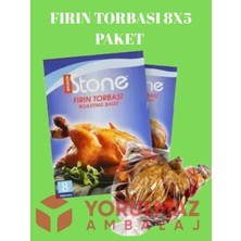 Yorulmaz Ambalaj Stone Fırın Torbası 8x5 Paket – Isıya Dayanıklı Yağlı Pişirme Torbası | Fırında Pratik ve Temiz Pişirme