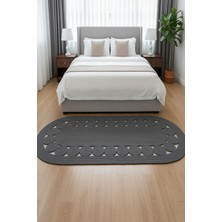 Comfort Craft Çiçek Desenli Jüt Polip Halı - Çift Taraflı Oval Kilim - Tüm Ölçüler