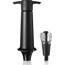 Starseven Vacu Vin Ağızlıklı ve Kilitli Şarap Pompası, Siyah, Standart