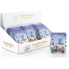 EkoAlışverişDünyam Taşlı Istanbul Tasarımı El Aynası Ince Model 24