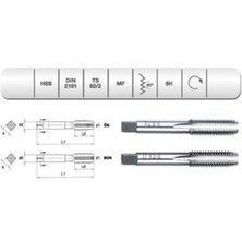 Evar  Hss DIN2181 2 Lı El Kz   M 22 X1    (6h)