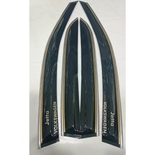 Ford Fiesta 2010-2015 Çift Kromlu Cam Rüzgarlık