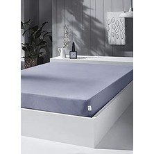 Starseven Kobehome Örme Penye Lastikli Çarşaf, Battal Çift Kişilik, Açık Gri, Pamuk-Elastan 230G/M2