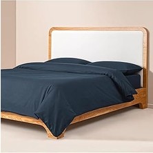 Starseven Penelope Yüzde Yüz Pamuk Percale Nevresim Seti 200X220 cm Lacivert - Pure Serisi