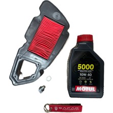 Şafak Motosiklet Kanuni Mati 125 Hava Filtresi Motul 5000 Bakım Seti