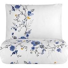 Starseven Mürdüm Flos Çift Kişilik Nevresim Takımı -%100 Pamuk, Çift Taraflı Nevresim Yastık, Düğmeli 4