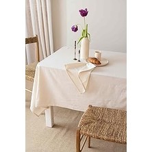 Starseven W Wellstil Doku Organik Ham Keten Masa Örtüsü (110 x 160)
