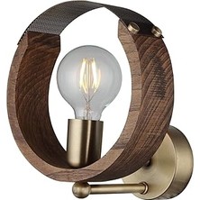 Starseven Homemania Lucea Manya Ahşapli Eskitme Aplik 1 x E27