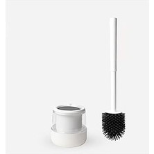 Starseven Serisi Silikon Tuvalet Fırçası Beyaz