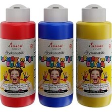 Starseven Kırmızı-Mavi-Sarı Parmak Boyası 3'lü Set 3X120ML