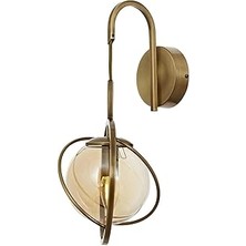 Starseven Avonni AP-60291-1E Eskitme Kaplama Aplik E14 Metal Cam 22X24CM