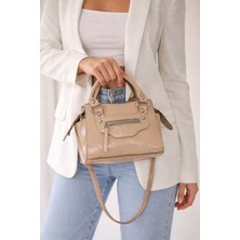 bahwar Parlak Rugan Bordo Mini El ve Omuz Çantası – Şık Günlük Kadın Çanta