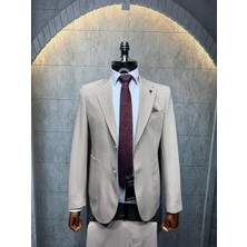 Dupont Modern Erkek Takım Elbise – Punto Yaka Slim Fit Torba Cep