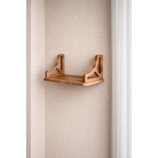 Dingoda Masif Ahşap Duvar Rafı – 34X19X15 cm – Dekoratif Duvar Rafı