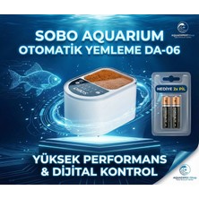 Sobo Akvaryum Otomatik Yemleme Makinesi - 5 Farklı Zaman Ayarı - Pil Hediyeli -  Da-06
