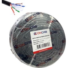 Oncab Cat6 U-Utp 24AWG (Cca/pe) Kablo 100MT Siyah