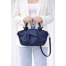 bahwar Kadın Mini El ve Omuz Çantası Düğümlü Sap Detaylı Fermuarlı Günlük Şık Çanta