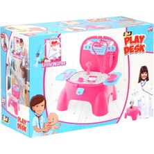 Aylina Mey Ithalat® 573-BP Lıttle Nurse Oyun Taburesi Doktor Set Kız(Ürün Oyuncaktır)