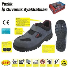 Aylina Mey Ithalat® 414 Yazlık S1 42 No Çelik Burunlu Ayakkabı