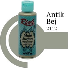 Aylina Mey Ithalat® Rich Multi Surface 2112 Antik Bej Akrilik Boya 120 cc