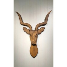 Ahşap Antilop Kafası (Ceviz Rengi)
