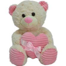 NessiWorld 62915 35 cm Kalbi Kurdeleli Peluş Ayı -Hly