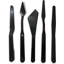 Aylina Mey Ithalat® Rich Siyah Spatula Seti 5 Parça