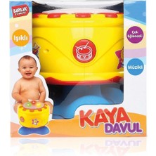 Aylina Mey Ithalat® URT009-01  müzikli ve Işıklı Kaya Davul