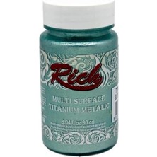 Aylina Mey Ithalat® Rich Multi Surface Titanium 2550 Su Yeşili Metalik 90 cc