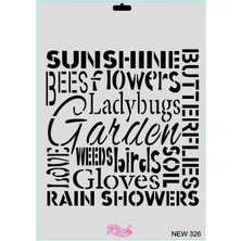 Aylina Mey Ithalat® Rich New Seri N-326 Stencil 35X25 cm