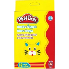 Aylina Mey Ithalat® 12 Renk Jumbo Üçgen Kuru Boya