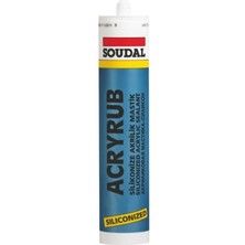 Aylina Mey Ithalat® Soudal Acryrub Silikonize Mastik 310 ml Kahverengi