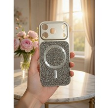 KumOziShop iPhone 17 Promax Uyumlu Magsafe Özellikli Kamera Korumalı Elmas Taşlı Premium Kılıf