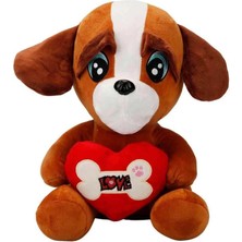 Aylina Mey Ithalat® 3183  Kalpli Peluş Köpek 30 cm