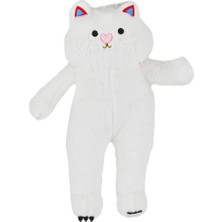 Aylina Mey Ithalat® 4806 Peluş Uzun Kedi 55 cm Beyaz -My Friend Toys