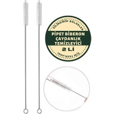 Aylina Mey Ithalat® 2 Adet Pipet Emzik Çaydanlık Temizleyici Fırça