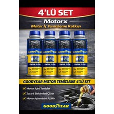 Motorx Motor Iç Temizleme Dökme Katkı Seti 4\'lü 300 ml X4 Engine Flush Yağ Öncesi Temizleyici
