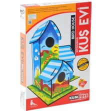 Aylina Mey Ithalat® 5269 Boyanabilir 3'lü Kuş Evi - Bird House