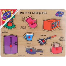 Aylina Mey Ithalat® ONY-168-169 Ahşap Tutmalı Mutfak Gereçleri - Oyuncak